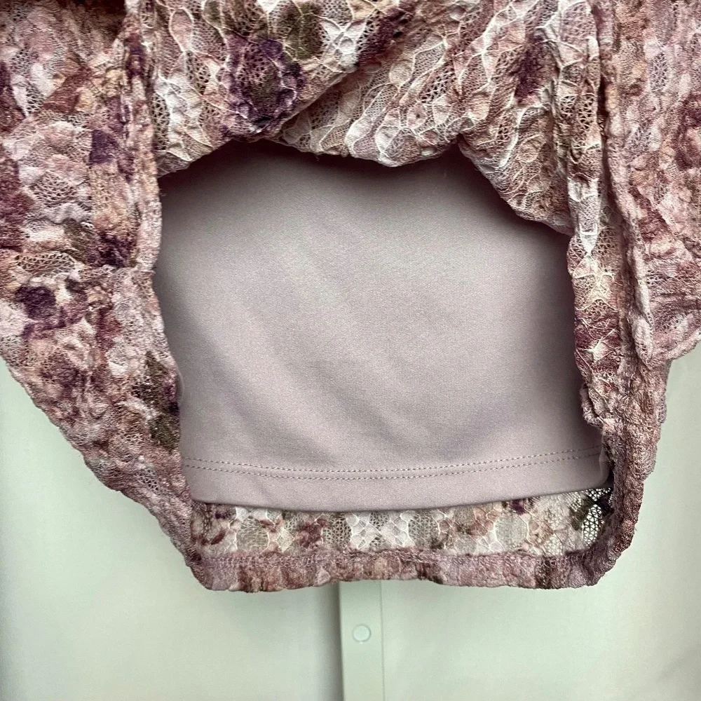 💙5/$15 Arizona Jean Company Y2K Coquette Pink Floral Butterfly Long Sleeve Small